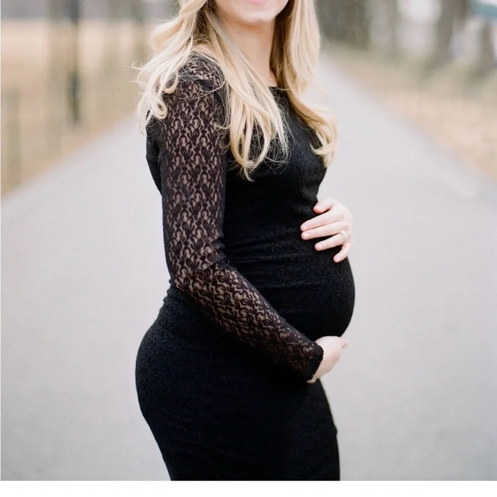 Isabella Oliver Lace Maternity Dress